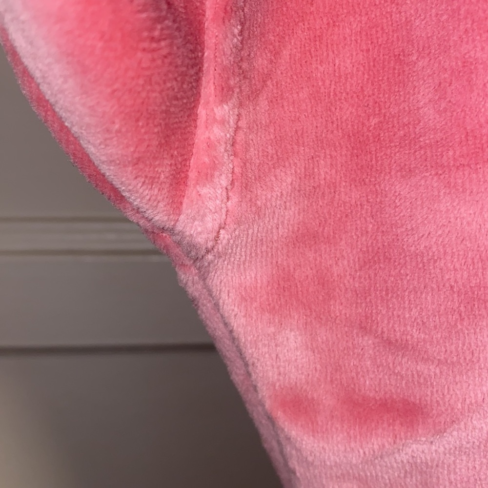 Fashion Nova Medium Pink Velour Romper Suit - Picture 7 of 14